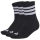 Adidas Κάλτσες 3-Stripes Cushioned Essentials Mid Cut Socks 3 pairs